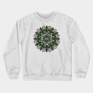 Watermelon Eye Mandala Crewneck Sweatshirt